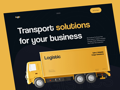 Logio - Website for Cargo Transportation Solutions animation cargo cargo service company container corporate delivery delivery service landing page logistic website logistics logistics company parcel shipment shipping shipping container shipping tracking transportation web design website