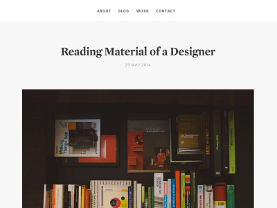 Reading Material blog books clean flat minimal photo