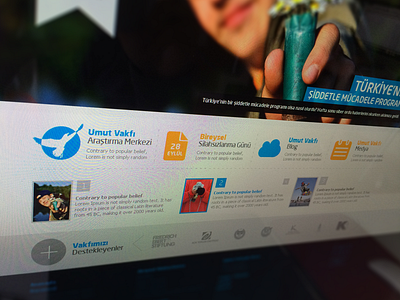 Umut Vakfı Website Main app design flat flat app flat main flat mobile freelance fullsize homepage ios7 main website