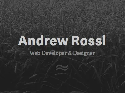 New Site Sketches - Draft 1 black and white personal site typography