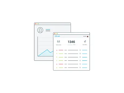 Web icons analytics blockchain blue crypto dashboard fintech flat icon statistics web