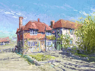 Near from the Seven Sisters atmosphere digital painting dirclumsy