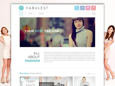Minimalist Ecommerce clean ecommerce fashion flat homepage landing page minimalist pastel soft typography website