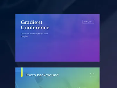 Gradient Presentation Template clean elegant gradient minimal minimalist modern powerpoint ppt pptx presentation resource template
