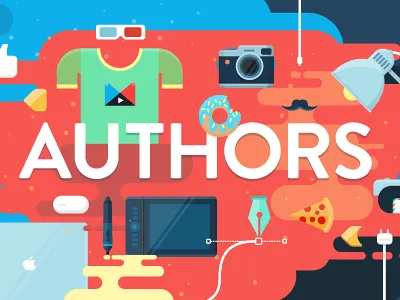 Twitter Header for Motion Authors animation studio colors flat illustration motion authors twitter twitter header