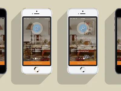 Intro Screens for Lofty app design application intro intro screens ios 8 ios app iphone 6 lofty ui user experience user interface ux