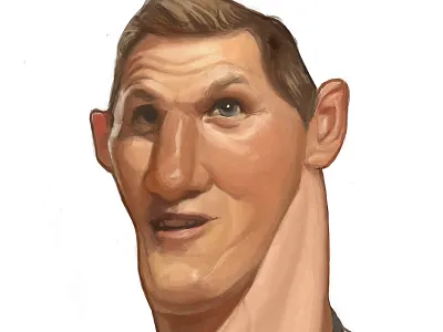 Basti Schweinsteiger caricature concept art