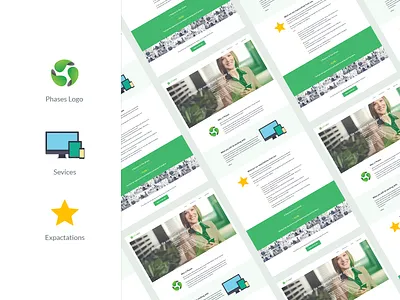 Phases single page web design website