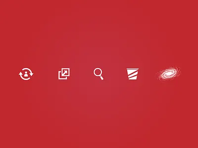 Freebie - multipurpose vector icons bucket freebie galaxy icon icons links mobile personal red search user web