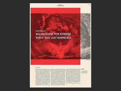 The New Extra futura hoefler text impact layout newspaper