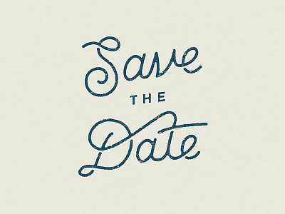 Anne + Erik Wedding - Save the Date hand lettering save the date script stamp typography wedding