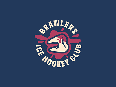 Brawlers - Secondary Logo branding brawler brawlers design hockey hockeylogo icehockey illustration logo mascot sport sportlogo sports sportsbranding sportslogo team teambranding teamlogo tooth vector