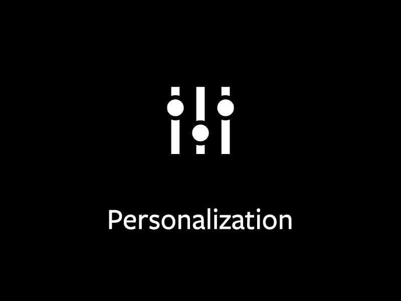 4 Simple Icons efficiency iconography personalization simplification transparency