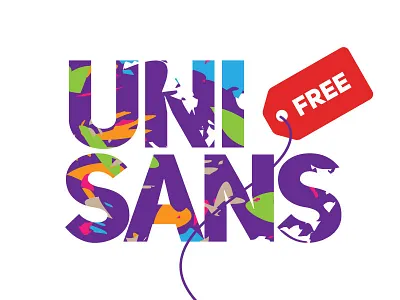 Uni Sans Free decorative free free font free fonts logo numerals poster typography uni sans