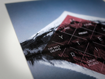 Lovemark Ingredient 1 dreams graphic design lovemark lovemarks mountain mystery typography