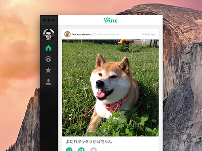 Vine for Mac concept doge flat mac osx vine yosemite