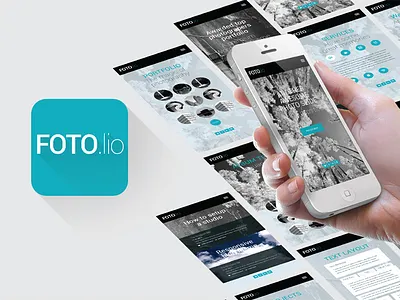 Foto.lio App Design app design iphone app mobile photography photos photoshop psd template ui design uidesign uiux design