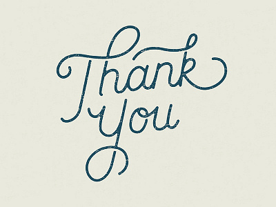 Anne + Erik Wedding - Thank You hand lettering script stamp thank thank you typography wedding you