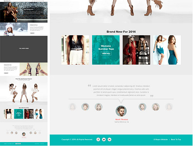 fashion landing page design fashion landing landing page minimal modern parallax template theme ui ux