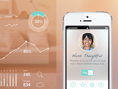 Study Template Personal app branding design thinking photography profile ui visual study
