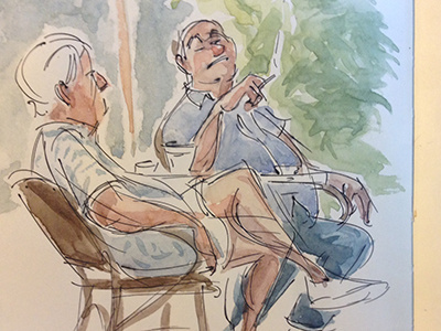 cafe sketch sketch