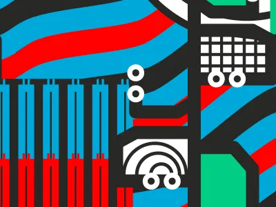 Centre Pompidou art centre pompidou circles colorful escalator fabric print graphic illustration museum pipes print ventilation