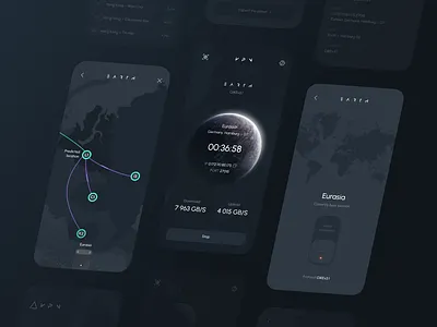 VPN Mobile App Design Concept app app design concept design ios mobile app mobile app design mobile concept ui ui visual design ux vpn vpn app vpn app design vpn concept