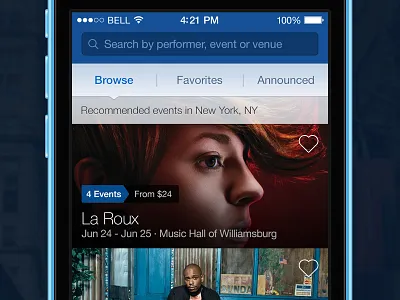 Browse events browse events search seatgeek segmented control