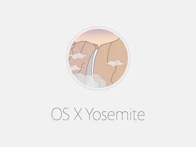 OS X Yosemite apple flat illustration os osx yosemite