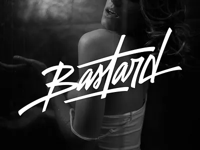 Lettering Bastard apparel bastard black brand font lettering logo t shirt tee typography urban wear wear