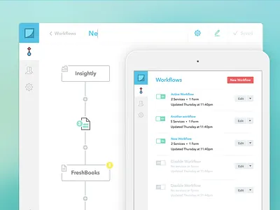 WorkFlows Web App app chart dashboard ipad iphone map menu mockup settings tool ui web