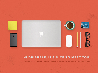 Icebreaker apple coffee debut desk flat freebie glasses iphone macbook psd simple vector