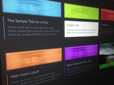 First Iteration (WIP) blog personal ui web