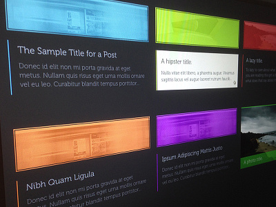 First Iteration (WIP) blog personal ui web