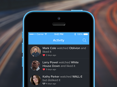 Activity activity app feed ios iphone stream