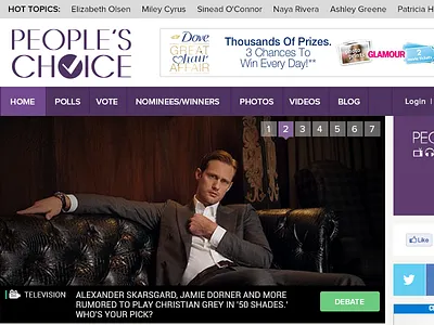 People's Choice restyling website (desktop) ui design ux design web design website