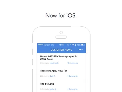 TheNews App for iOS app ios iphone iphone app panda sketch thenews ui ux vector