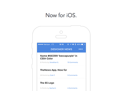 TheNews App for iOS app ios iphone iphone app panda sketch thenews ui ux vector