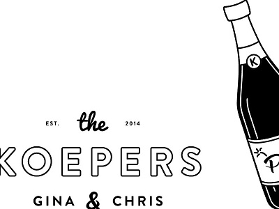 Gina & Chris design illustration wedding