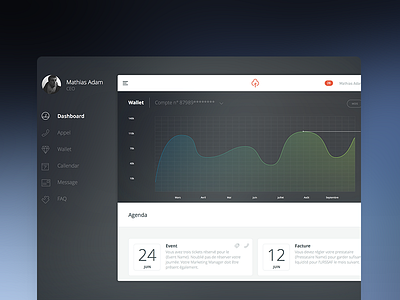 Sidebar Bank bank flat ios8 ipad menu sidebar ui ux