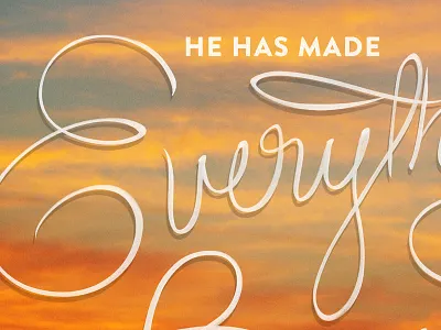 Ecclesiastes 3:11 hand type type typography