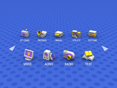 viliv P1 launcher GUI (2005) device gui icon launcher multimedia p1 player pmp portable ui ux viliv