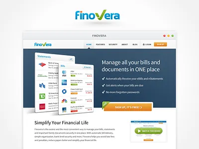 Finovera financial app web app
