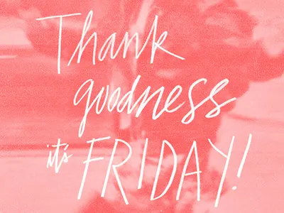 TGIF design hand letter lettering tgif