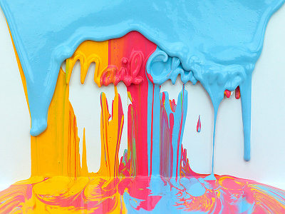Paint Drips billboard color design mailchimp paint paint drips video