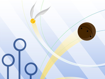 QWC 14 harry potter illustration quidditch