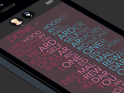 Catena Game Board flat game ios ipad iphone typography ui