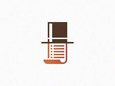 A note from Lincoln funny hat icon letter lincoln logo mark minimal note old vintage write