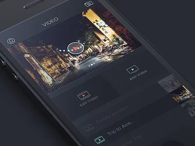 Video flat ios7 minimal ui ux video