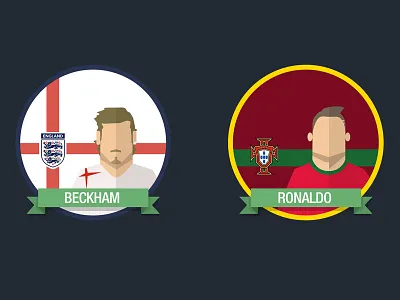 Football Players Badges badges beckham football iniesta ronaldo soccer world cup zidane